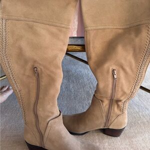 Vince Camuto Tan Over the Knee Boots